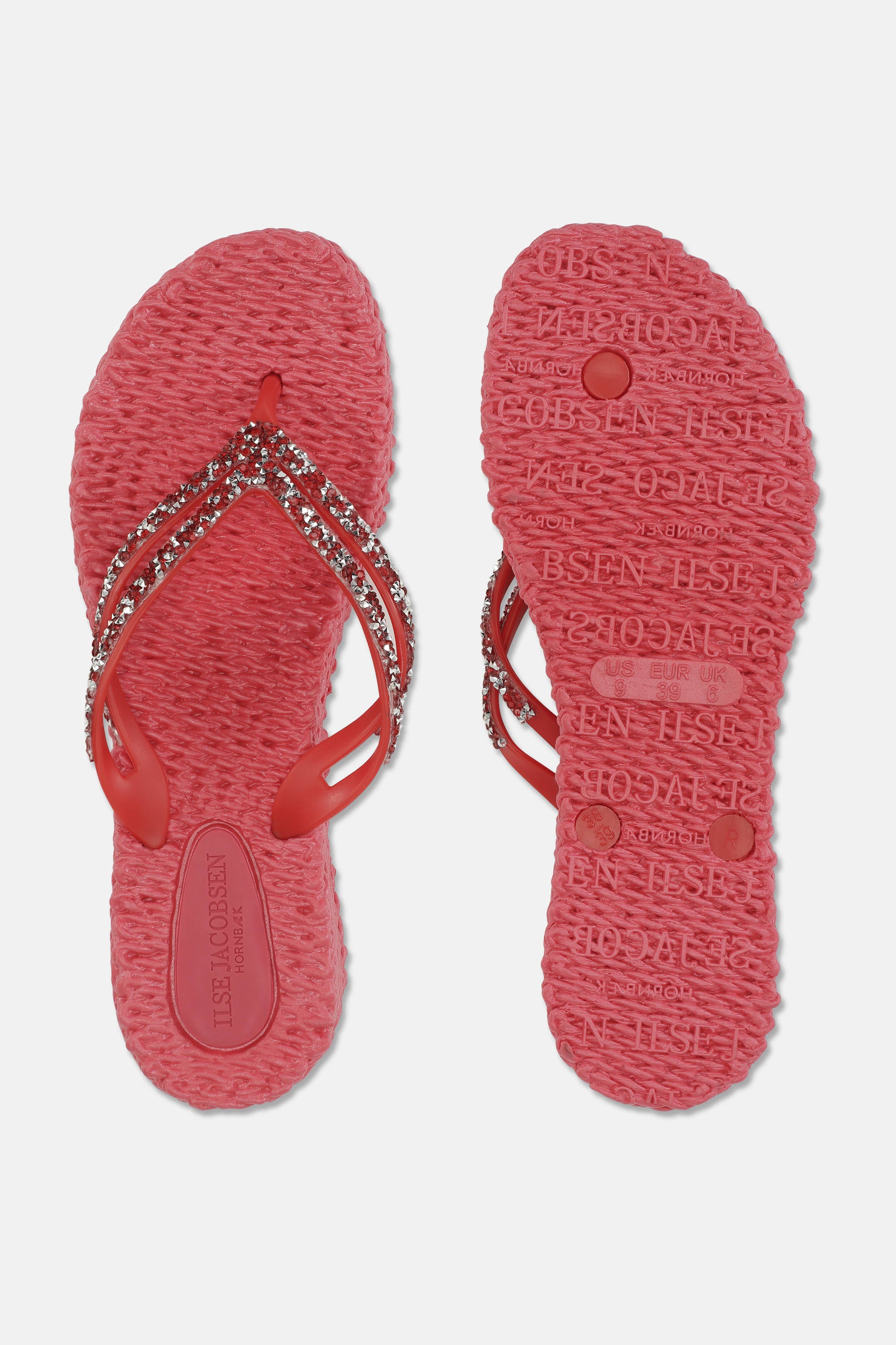Platform Flip-flops Glitrende Steiner - Raspberry